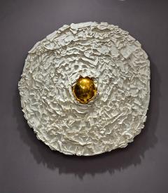 French Bespoke Ceramic Anemone Mirror - 4398655