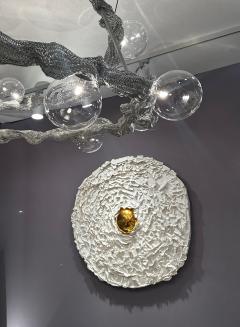 French Bespoke Ceramic Anemone Mirror - 4398656