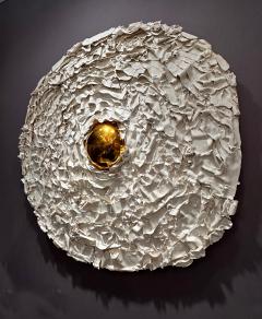 French Bespoke Ceramic Anemone Mirror - 4398658