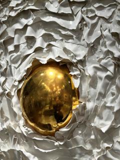 French Bespoke Ceramic Anemone Mirror - 4398659