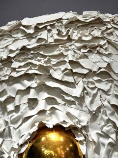 French Bespoke Ceramic Anemone Mirror - 4398662