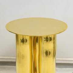 French Bespoke Sculptural Brass Mino End table - 4094684