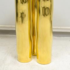 French Bespoke Sculptural Brass Mino End table - 4094685