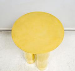 French Bespoke Sculptural Brass Mino End table - 4094688