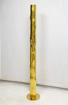 French Bespoke Sculptural Brass Totem Floor Lamp - 4093911