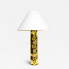 French Bespoke Sculptural Brass Totem Table Lamp - 4120168