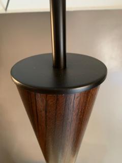 French Bilboquet Table Lamp in Wood and Brass 1970s - 3212115