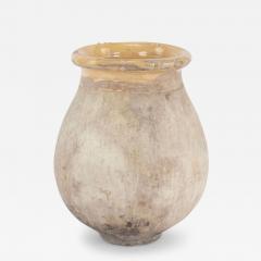 French Biot Jar with Yellow Glazed Rim - 3123958