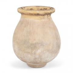 French Biot Jar with Yellow Glazed Rim - 4476522