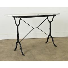 French Bistro Table with Oblong Marble Top - 3888235