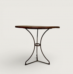 French Bistro Table with Original Wood Top 19th Century - 4612907