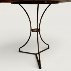 French Bistro Table with Original Wood Top 19th Century - 4612909