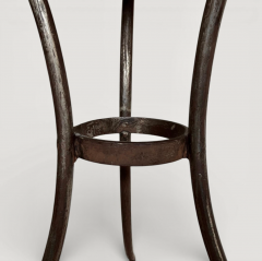 French Bistro Table with Original Wood Top 19th Century - 4612912