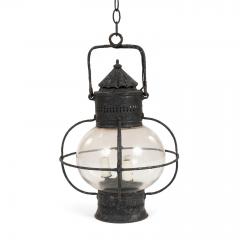 French Black Painted Iron Lantern - 4376537
