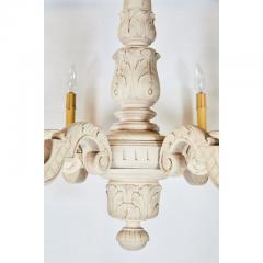 French Bleached Oak Chandelier - 1599493