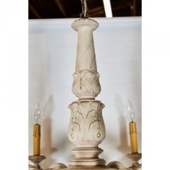 French Bleached Oak Chandelier - 1599498