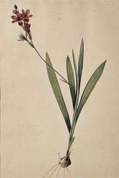 French Botanical Illustration 19th century - 3520623