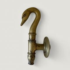 French Brass Swan Faucet Nineteenth Century - 4323383