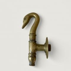 French Brass Swan Faucet Nineteenth Century - 4323386