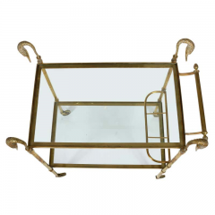 French Brass and Glass Bar Cart - 1971529