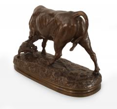 French Bronze Bull and Dog - 4199173