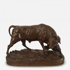 French Bronze Bull and Dog - 4250483