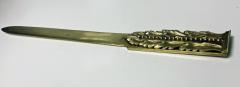 French Bronze Letter Opener Page Turner C 1900  - 1615026