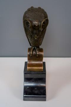 French Bronze Owl on Marble in Art Deco Style 20th c  - 2242858