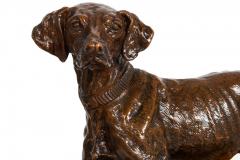 French Bronze Sculpture Chien Braque by Pierre Jules Mene - 4504746