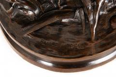 French Bronze Sculpture La Fil de la Vierge by Pierre Emile Hebert ca 1880 - 4421934