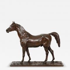 French Bronze Sculpture of Arabian Stallion Rainbow by Christophe Fratin - 4790172