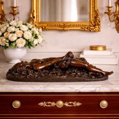 French Bronze Sculpture of Woman Bitten by Snake by Clesinger - 4515421