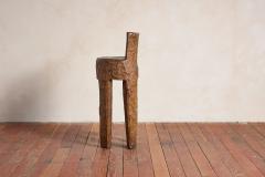 French Brutalist Carved Bar Stools Set of 4 - 4343061