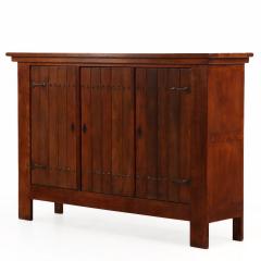 French Brutalist Oak Cabinet C 1960 - 4641146