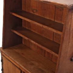 French Brutalist Solid Oak Open Top Cabinet C 1940 - 4740583