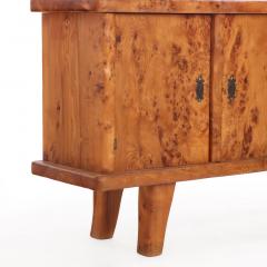 French Brutalist Style Burl Elm Buffet C 1960 - 4720519