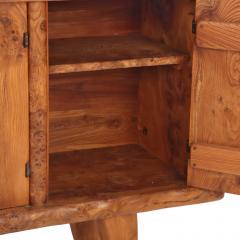 French Brutalist Style Burl Elm Buffet C 1960 - 4720520