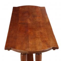 French Brutalist style Oak Farm Table C 1960  - 4649312