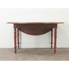 French Burl Fruitwood Drop Leaf Dining Table - 3484763