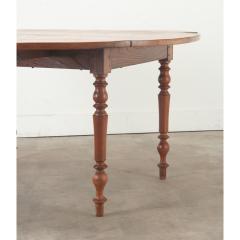 French Burl Fruitwood Drop Leaf Dining Table - 3484792