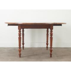 French Burl Fruitwood Drop Leaf Dining Table - 3484795