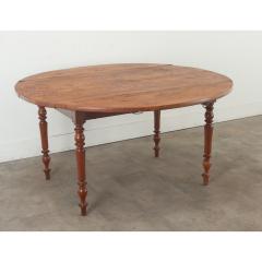 French Burl Fruitwood Drop Leaf Dining Table - 3484797