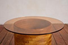 French Butcher Block Coffee Table 1970s - 4440023