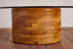 French Butcher Block Coffee Table 1970s - 4440034