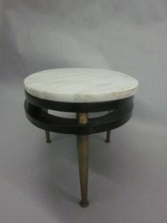 French Cantilevered Oval Cocktail Table - 1844328