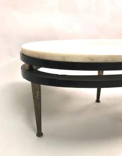 French Cantilevered Oval Cocktail Table - 1844332