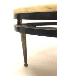 French Cantilevered Oval Cocktail Table - 1844335