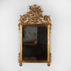 French Carved Giltwood Mirror Frame With Urn Foliage Birds Circa 1880 - 3818692