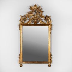 French Carved Giltwood Mirror Frame With Urn Foliage Birds Circa 1880 - 3818693