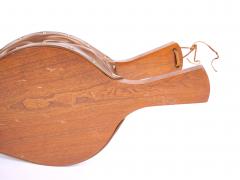 French Carved Walnut Forged Iron Leather Fireplace Bellows - 4553206